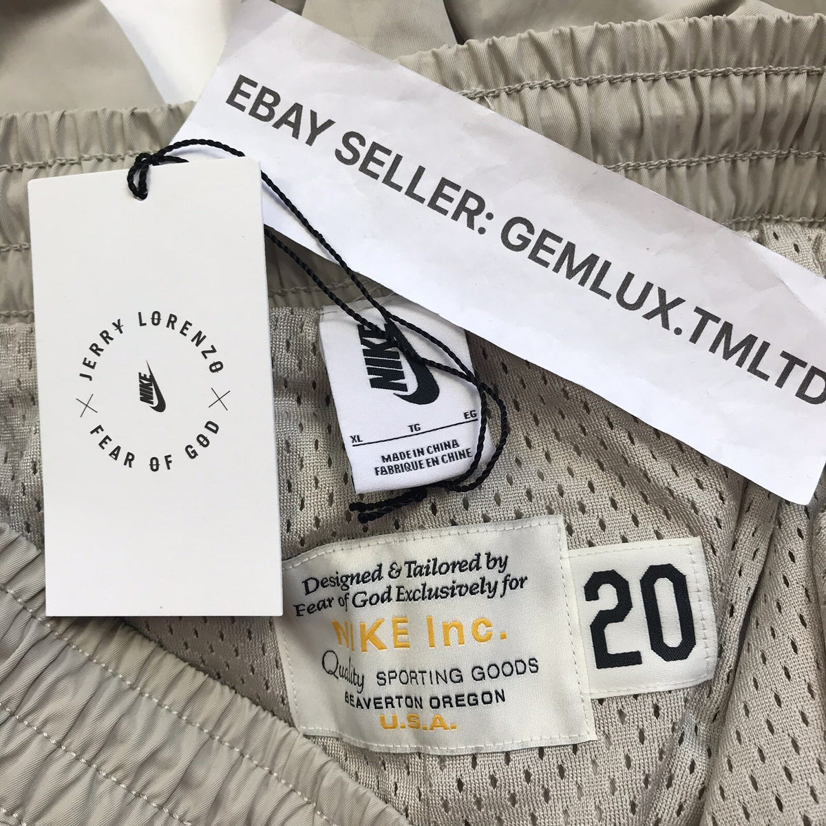 Nike Fear of God NRG Slim-fit Logo Appliqued Nylon Sweatpants, photo 3