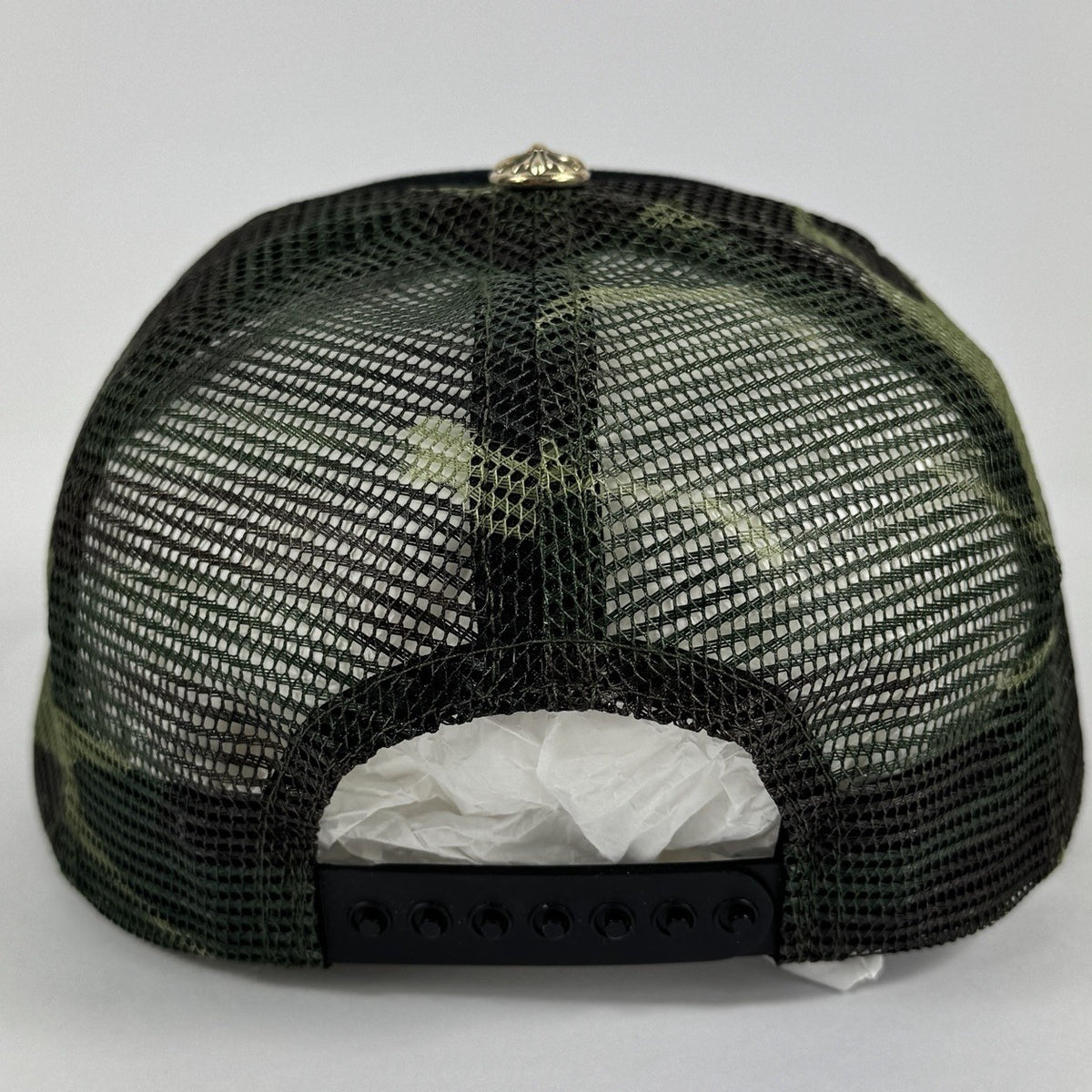 Chrome Hearts Logo Embroidered Camouflage Trucker Cap, photo 4