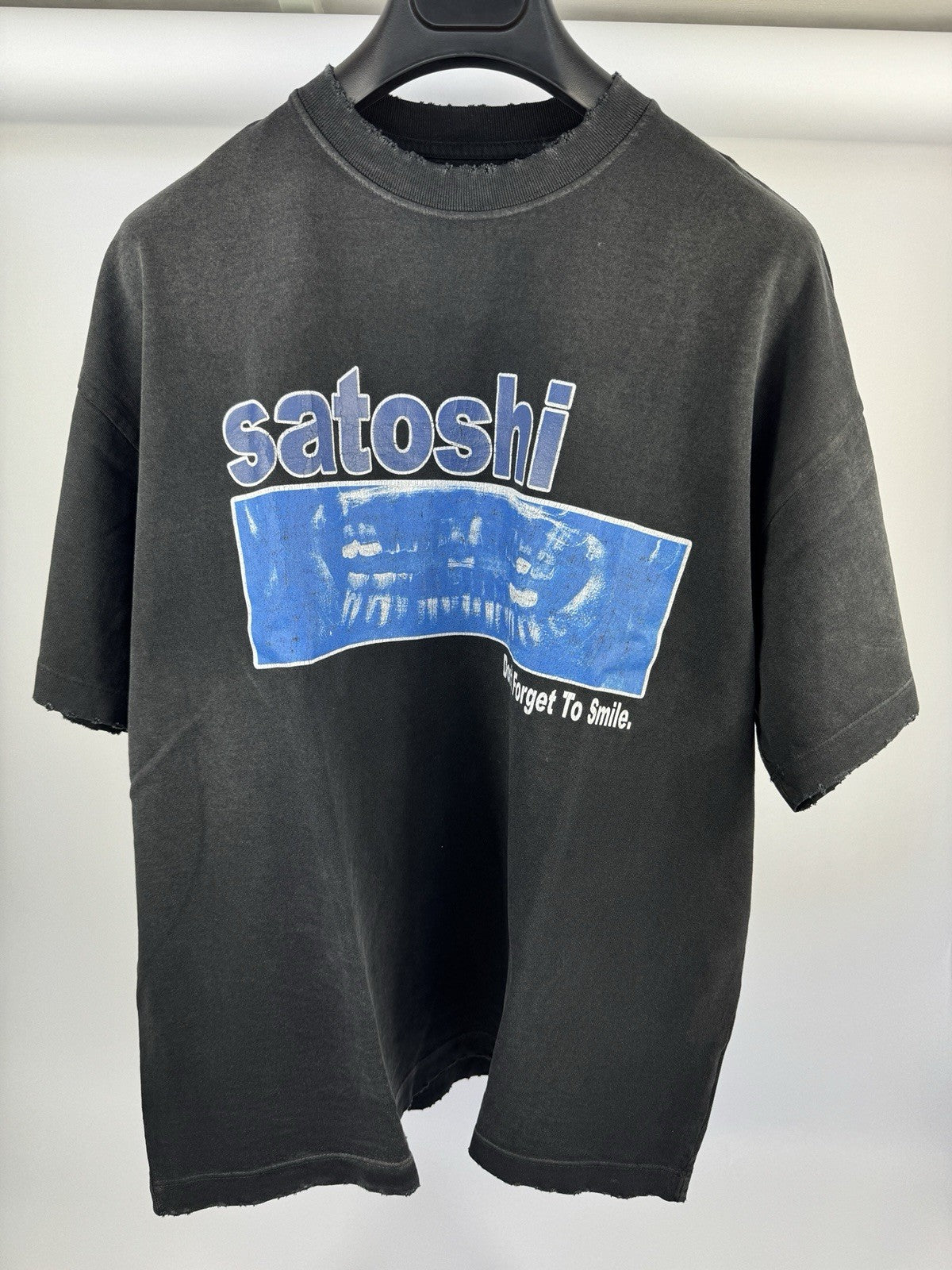 Satoshi Nakamoto Don’t Forget To Smile Oversized T-Shirt, photo 2