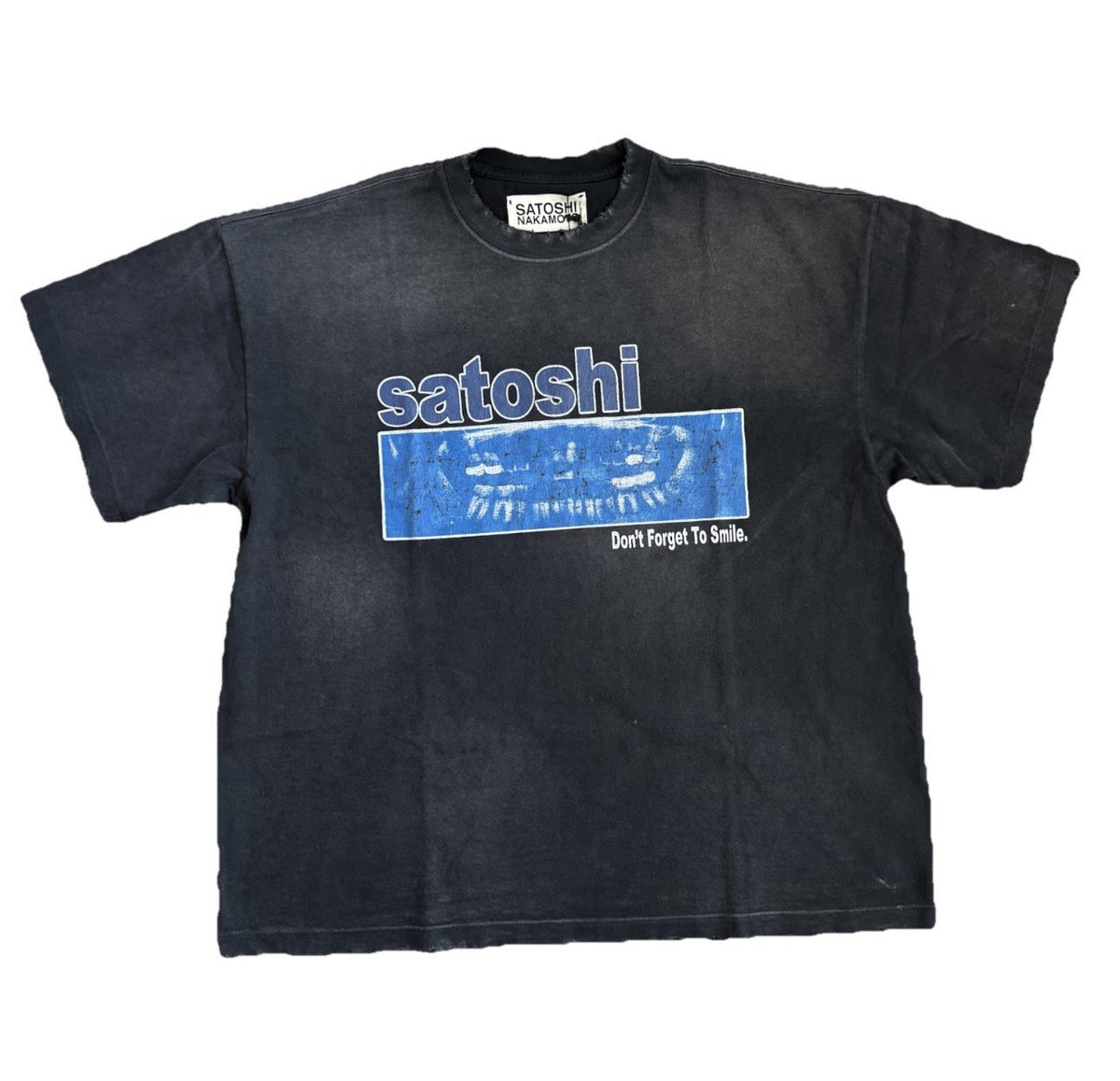 Satoshi Nakamoto Don’t Forget To Smile Oversized T-Shirt, photo 1