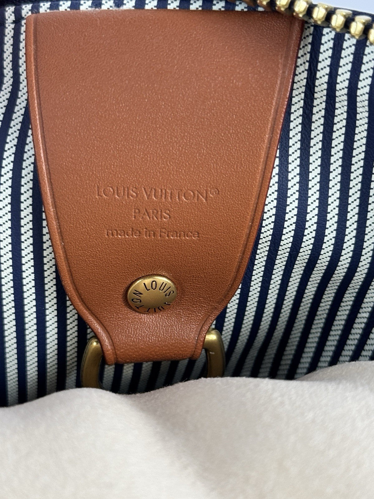 Louis Vuitton x Nigo Speedy P9 Bandoulière 50 Navy Blue Bag, photo 19