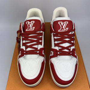 Louis Vuitton x Virgil Abloh Red Classic Sneakers، الصورة 4