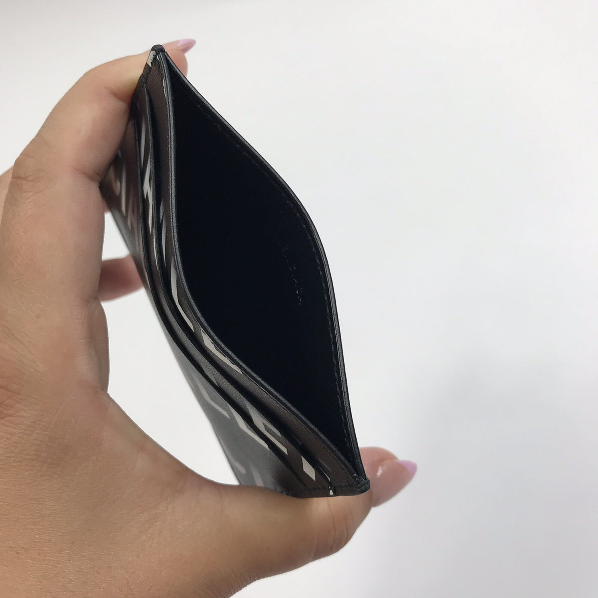Balenciaga Black Gradient Logo Card Holder, photo 3