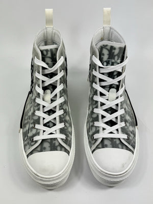Dior Oblique Print High Top Sneakers، الصورة 2