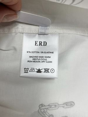 Enfants Riches Deprimes White Abstract Graphic Print Shirt، الصورة 10