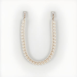 Simone Rocha Silver Tone Faux Pearl Bag Charm Strap, photo 1