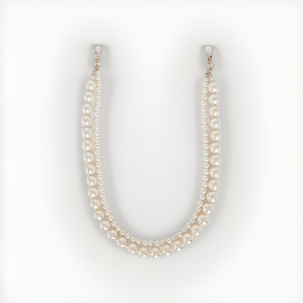Simone Rocha Silver Tone Faux Pearl Bag Charm Strap, photo 1