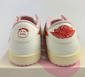 Jordan 1 Retro OG SP x Travis Scott Sail Tropical Pink Sneakers، الصورة 5