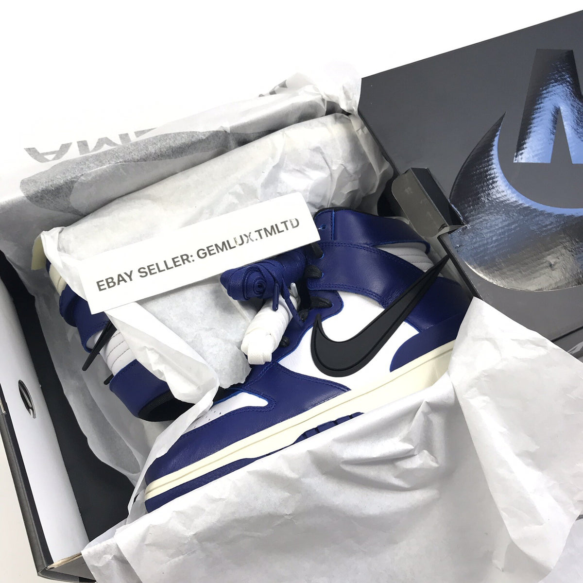 Nike Dunk High Ambush Deep Royal Trainers, photo 6