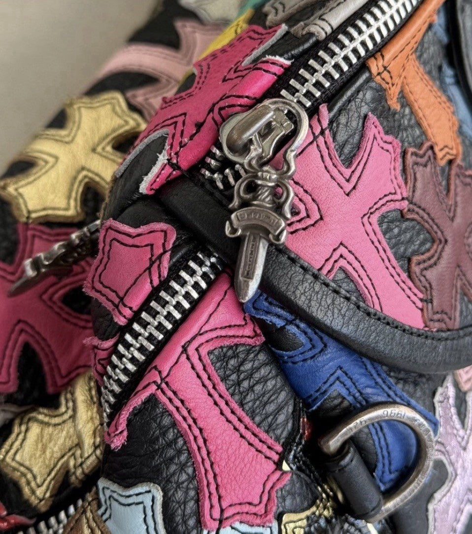 Chrome Hearts Multicolour Cross Patch Snat Medium Waist Bag, photo 6