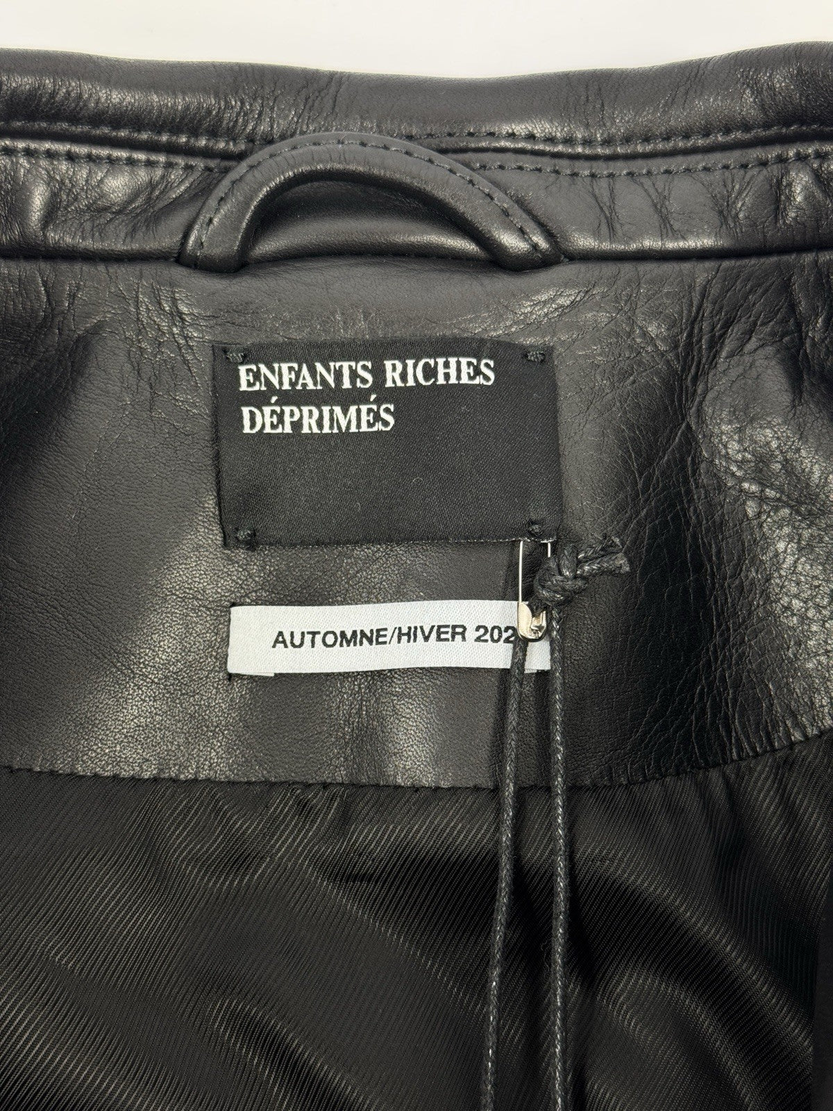 Enfants Riches Deprimes Sid Leather Jacket With Brooch And Studs, photo 9