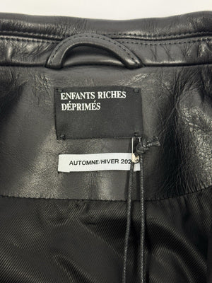 Enfants Riches Deprimes Sid Leather Jacket With Brooch And Studs, photo 9