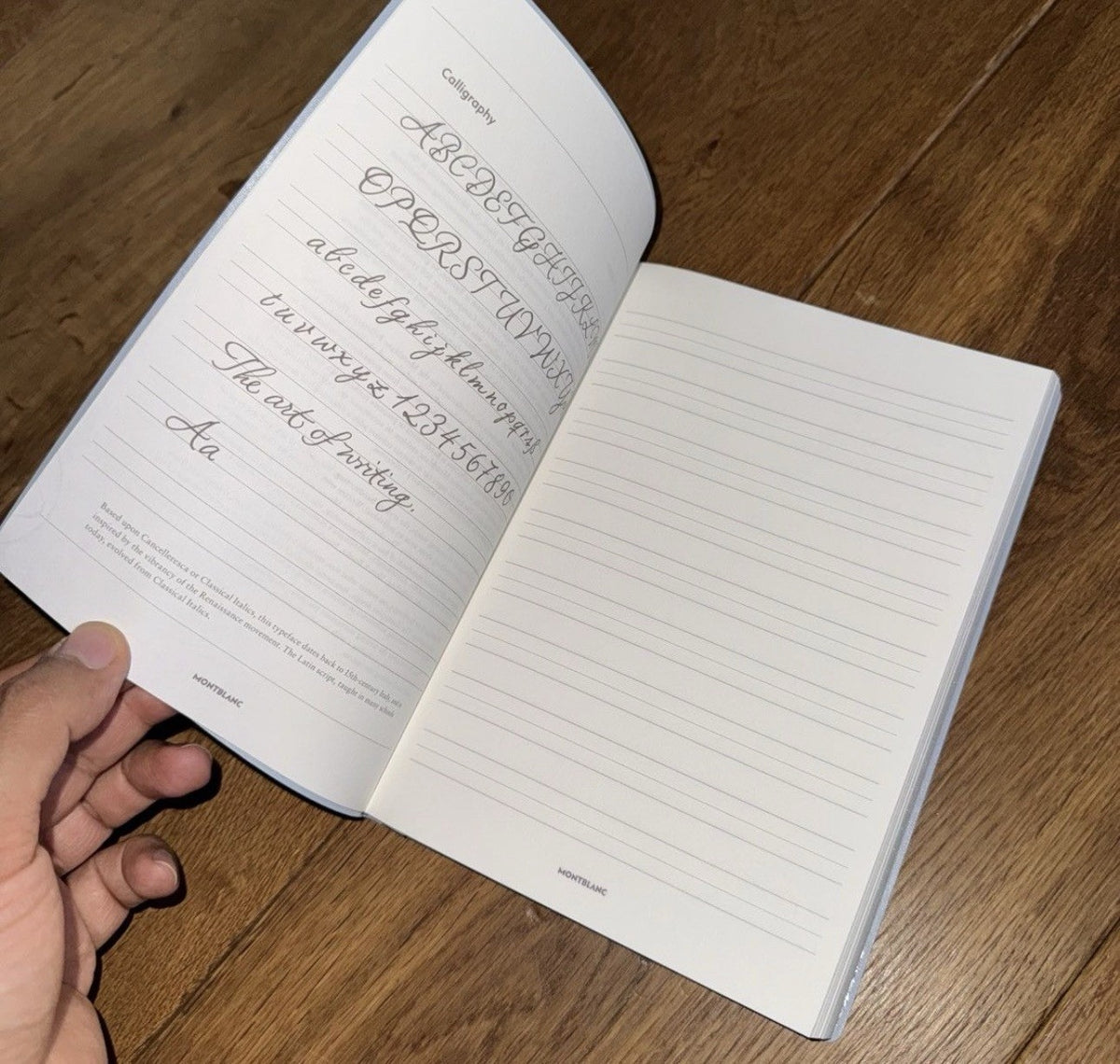 Montblanc x Daniel Arsham Studios Baby Blue Leather Notebook, photo 9