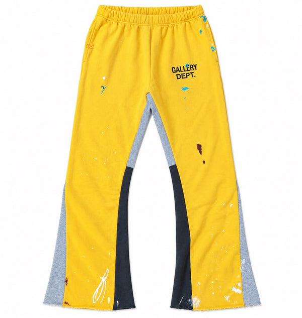 Gallery Dept Logo Print Paint Splash Flare Sweatpants, photo 2