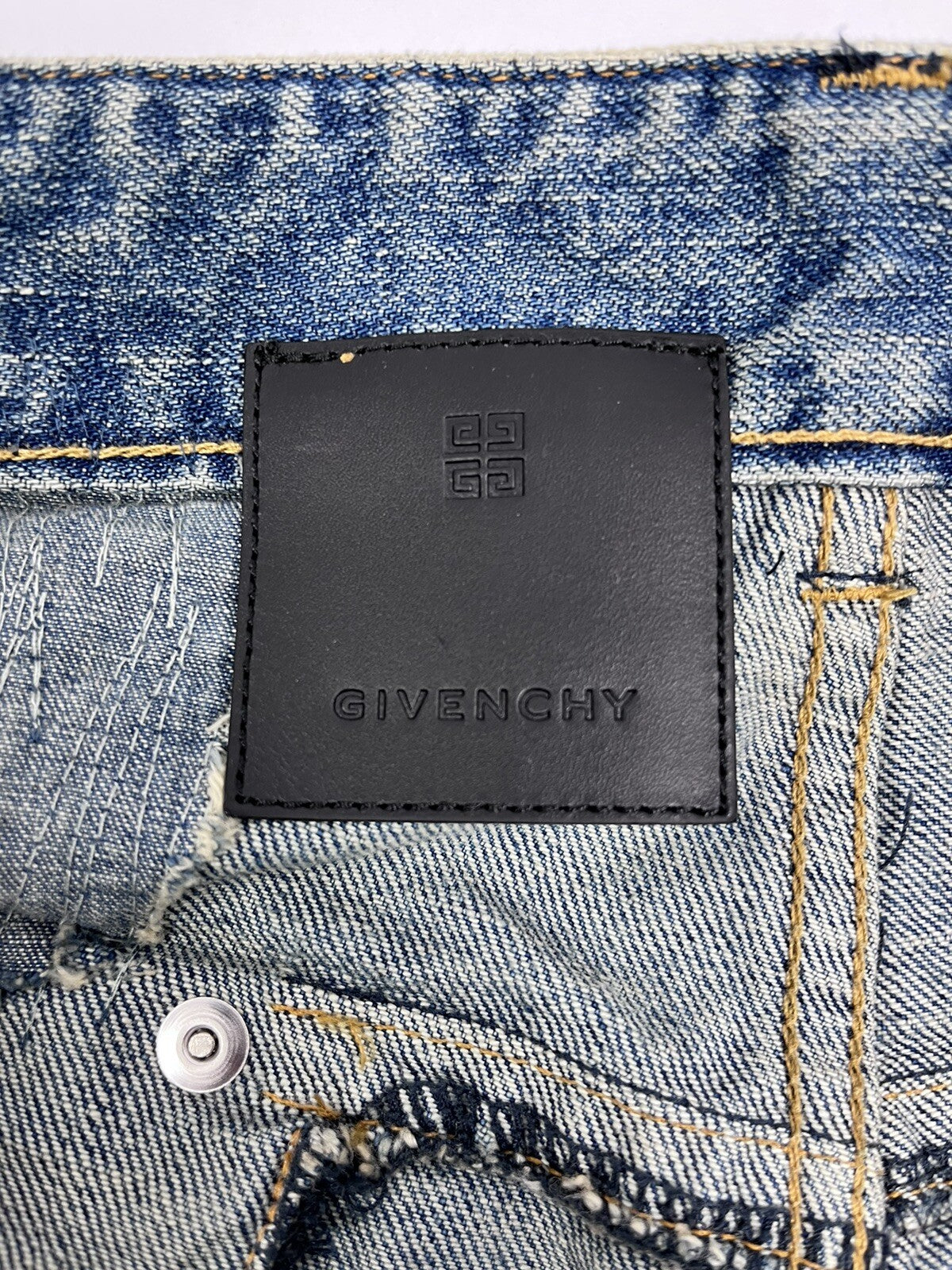 Givenchy by Matthew Williams Japanese Distressed Patch Straight-leg Jeans, photo 8
