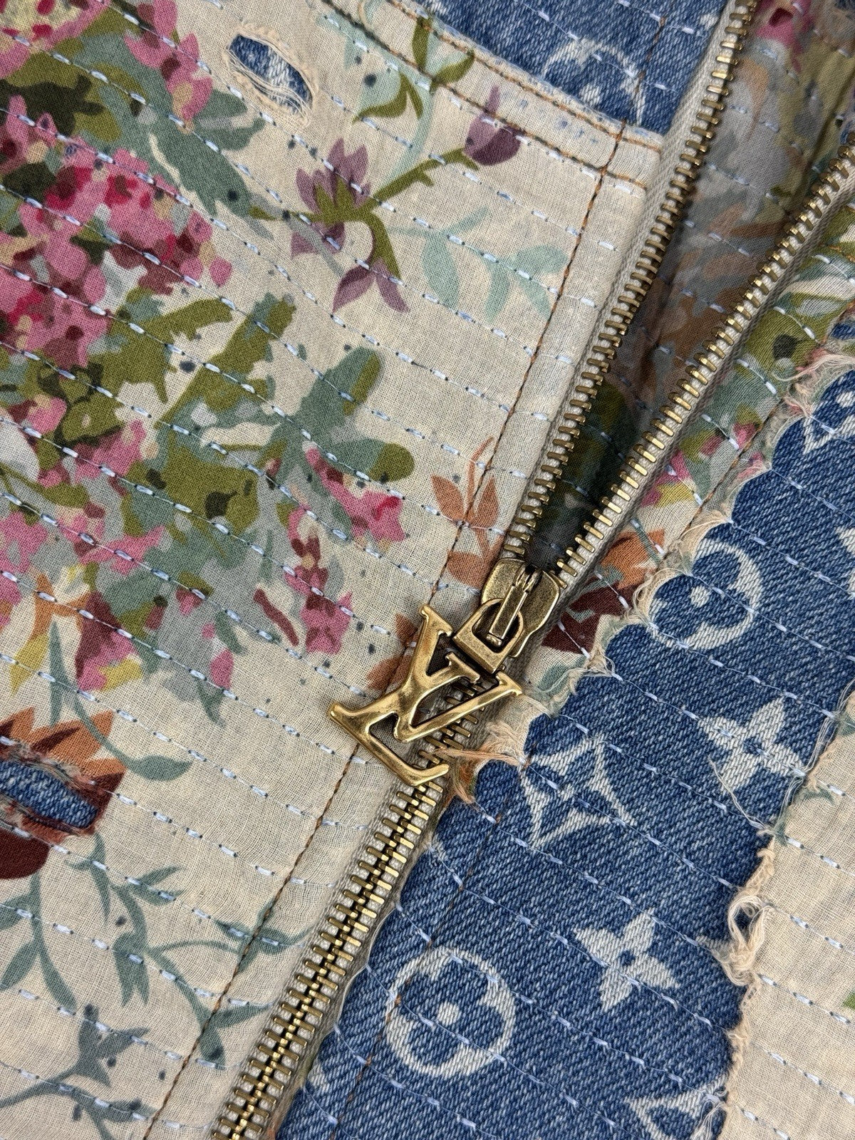Louis Vuitton x Virgil Abloh Floral Monogram Padded Denim Jacket, photo 5