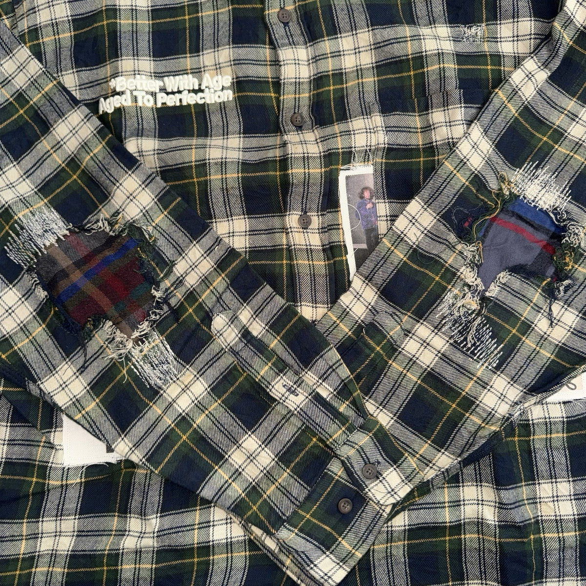 Better With Age Muir Repair Flannel Oversized Shirt, photo 3