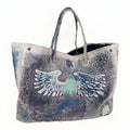 Proleta Re Art x Eri Meme Glitch Boro Eagle Appliquéd Patchwork Tote Bag #518, photo 1