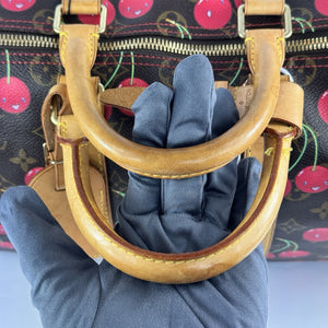 Louis Vuitton x Takashi Murakami Cherry Monogram 45 Keepall Duffle 2005 Cerises، الصورة 10