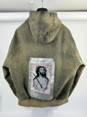 Enfants Riches Deprimes War Started Hooded Work Denim Jacket, photo 5