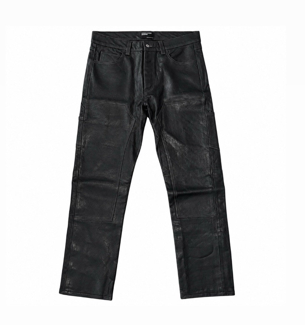 Enfants Riches Deprimes Soft Leather Slim Fit Panelled Trousers, photo 1