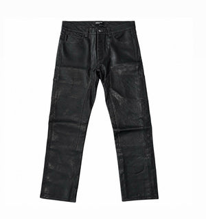 Enfants Riches Deprimes Soft Leather Slim Fit Panelled Trousers（写真1）