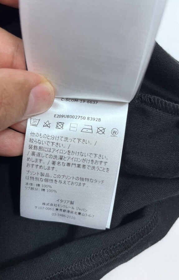Moncler x Fragment Hiroshi Fujiwara Black Maglia T-Shirt, photo 15