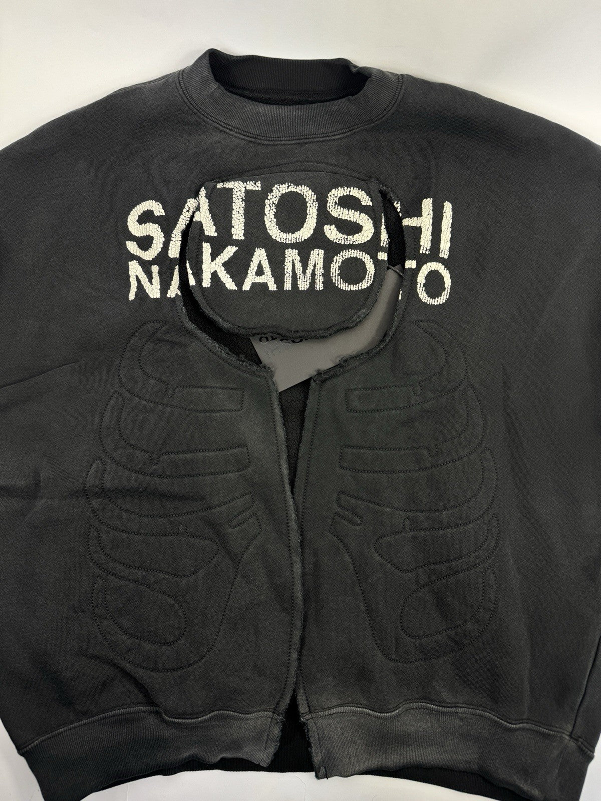 Satoshi Nakamoto Bone Crewneck Sweater, photo 9