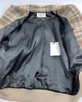 Celine x Hedi Slimate Logo Embroidered Checked Wool Jacket، الصورة 6
