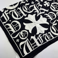 Chrome Hearts Logo Cross Print Silk Scarf 100 x 100cm, photo 3