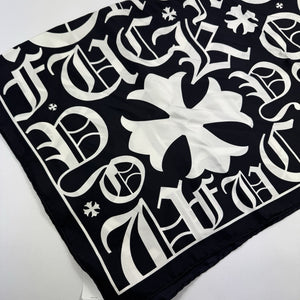 Chrome Hearts Logo Cross Print Silk Scarf 100 x 100cm, photo 3