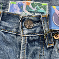 Better With Age Gentlemen’s Triple Wide Long Denim Shorts، الصورة 4
