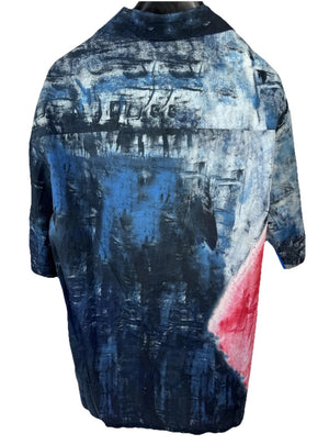 Marni Blue Patterned Bowling Shirt, photo 3