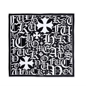 Chrome Hearts Logo Cross Print Silk Scarf 100 x 100cm, photo 1