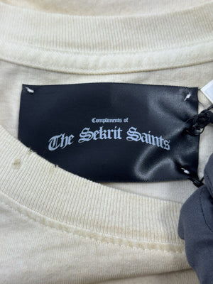 The Sekrit Saint Red Lips Printed T-Shirt، الصورة 6