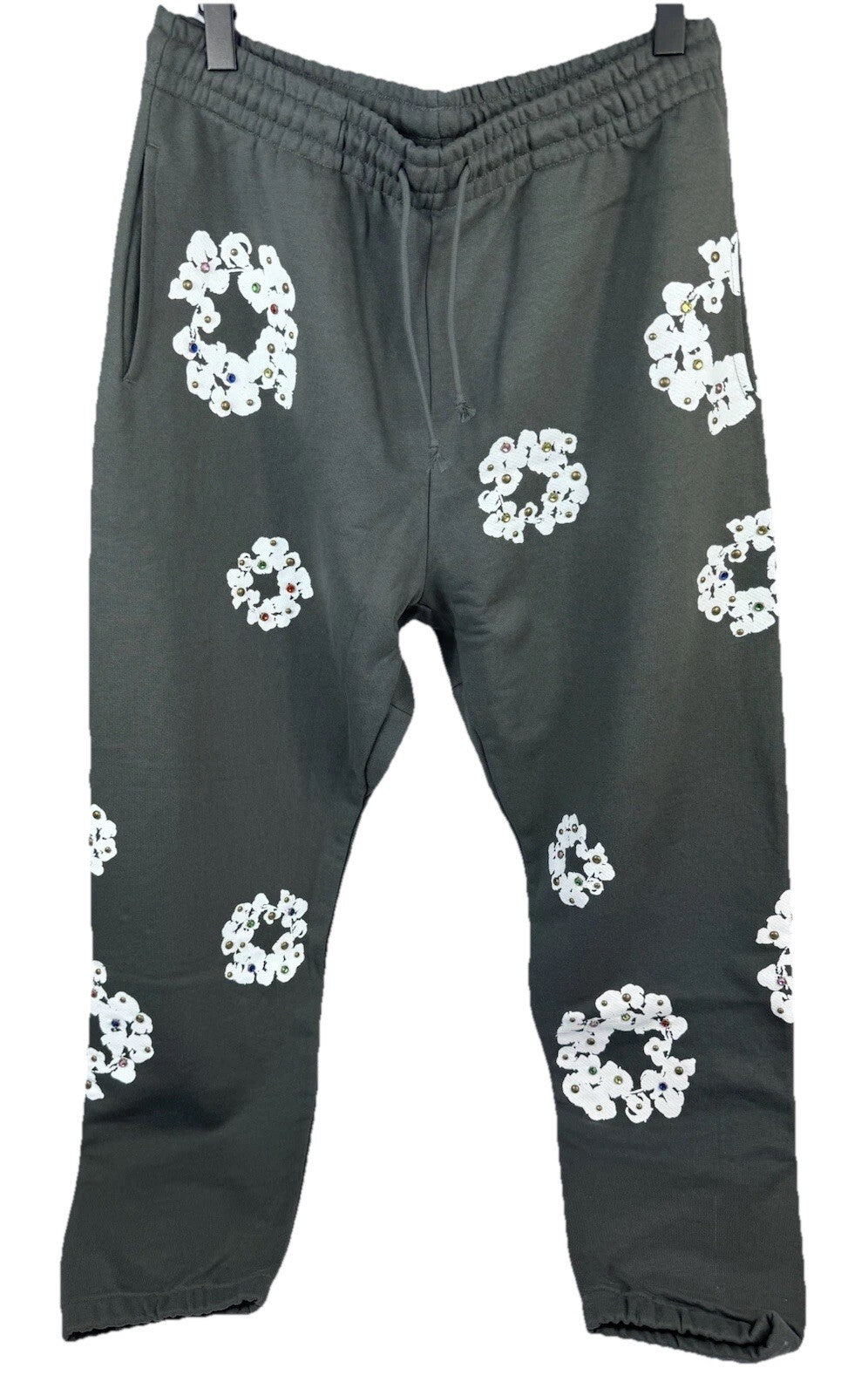 Denim Tears Rhinestone Cotton Wreath Sweatpants, photo 3