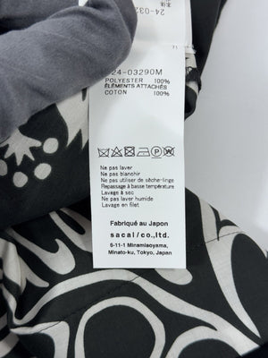 Sacai Velvet Collar Floral Print Shirt, photo 8