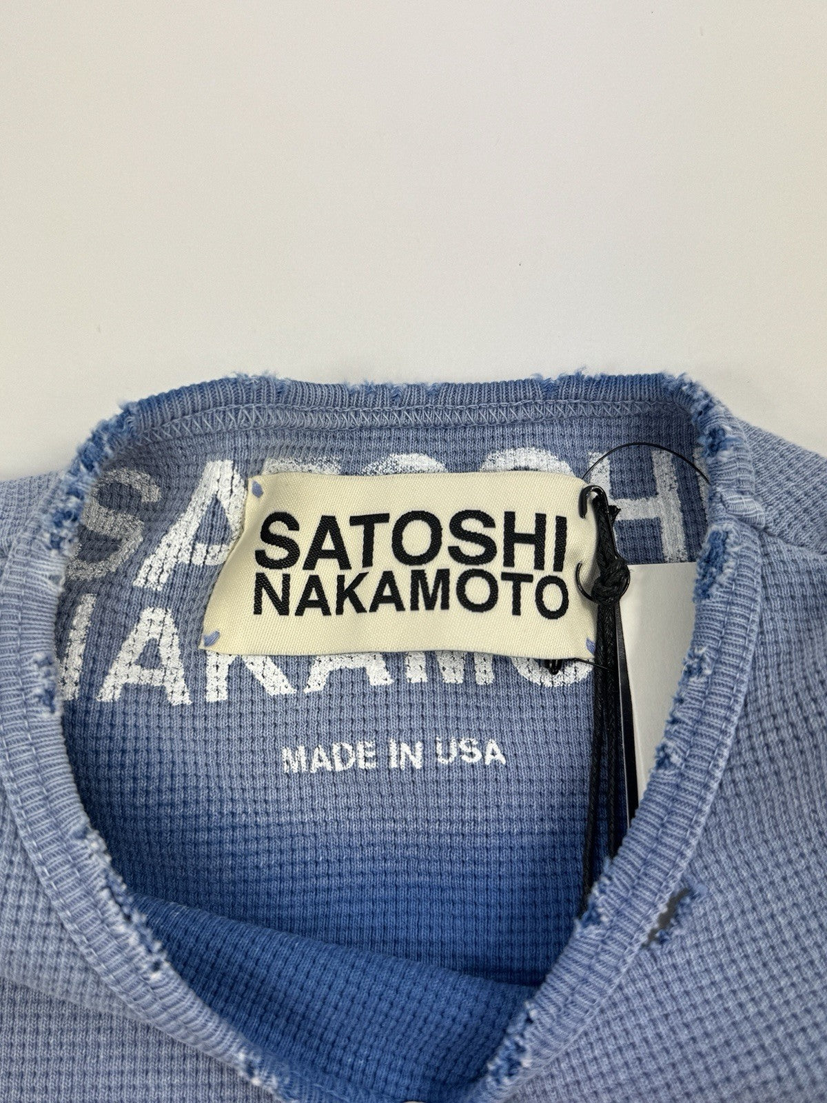 Satoshi Nakamoto Logo Printed Studded Fleece T-Shirt, photo 7