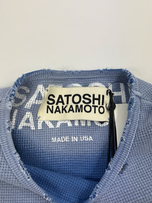 Satoshi Nakamoto Logo Printed Studded Fleece T-Shirt（写真7）