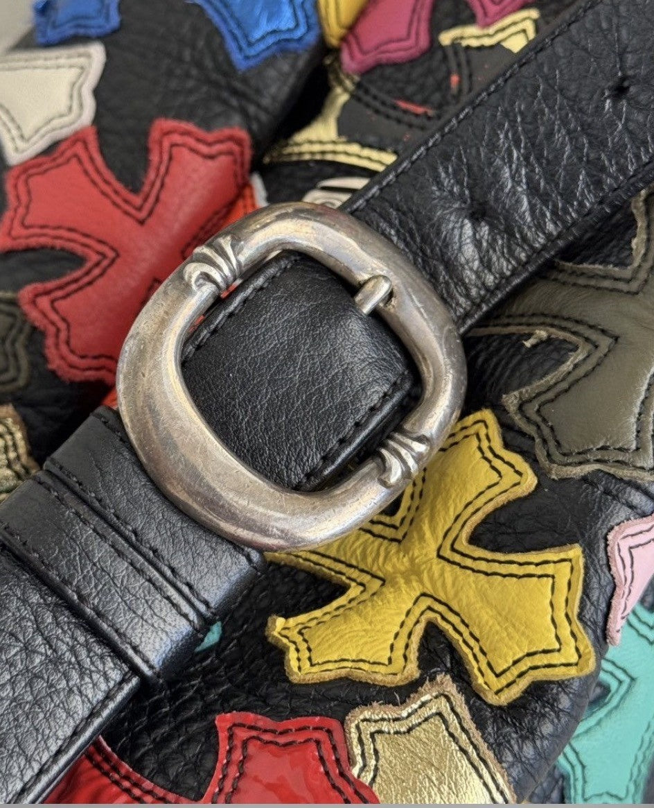 Chrome Hearts Multicolour Cross Patch Snat Medium Waist Bag, photo 18