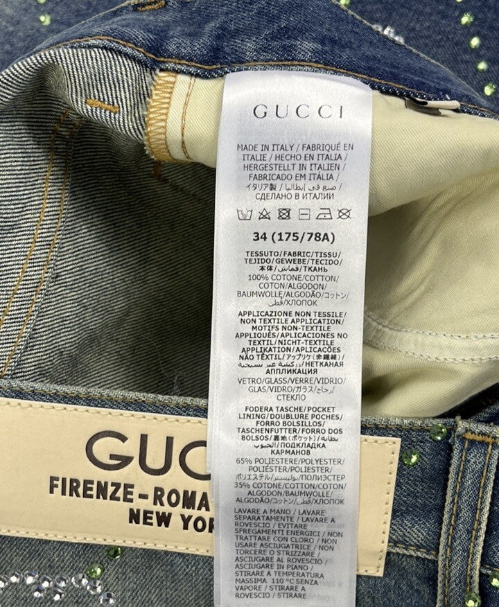 Gucci Crystal Interlocking GG Jeans, photo 12