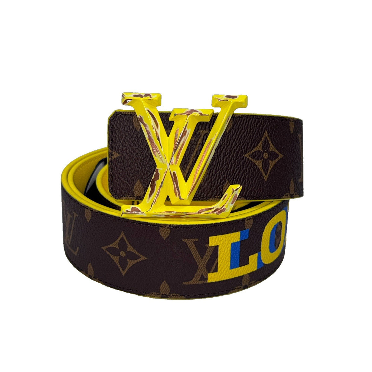 Louis Vuitton x Virgil Abloh ‘London’ Print Reversible Belt, photo 1