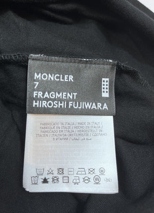 Moncler x Fragment Hiroshi Fujiwara Black Maglia T-Shirt، الصورة 9