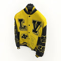 Louis Vuitton x Virgil Abloh Panter Leather Sleeves Varsity Jacket، الصورة 2