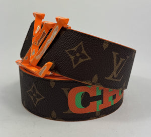 Louis Vuitton x Virgil ‘Chicago’ Monogram Print Reversible Belt 40mm, photo 2