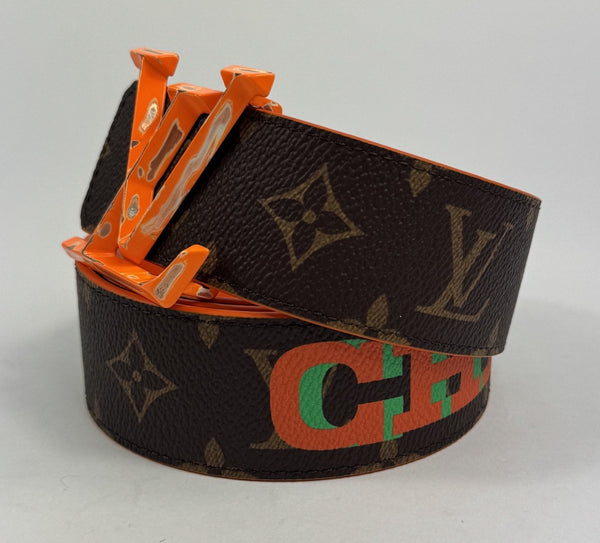 Louis Vuitton x Virgil ‘Chicago’ Monogram Print Reversible Belt 40mm, photo 2