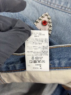 Kapital Kountry Straight Leg Crystal Embellished Shorts（写真7）