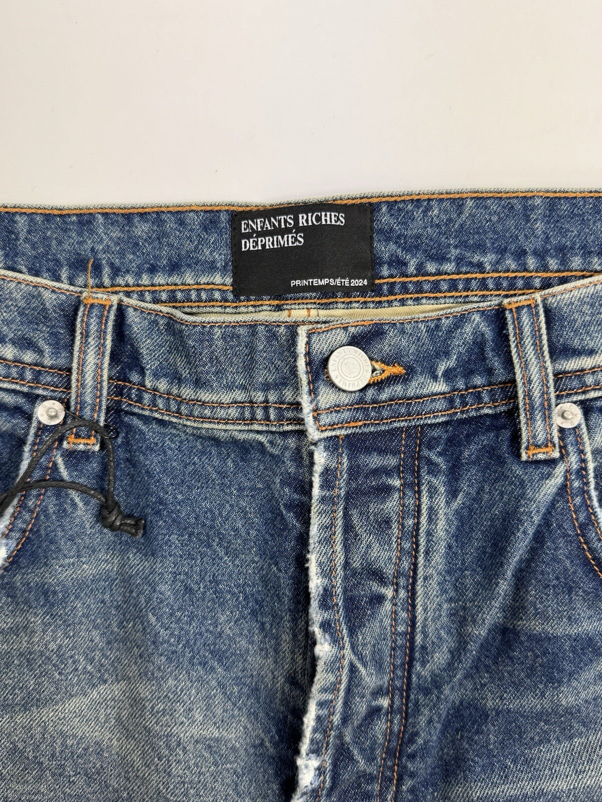 Enfants Riches Deprimes Straight Leg Antic Blue Jeans, photo 4