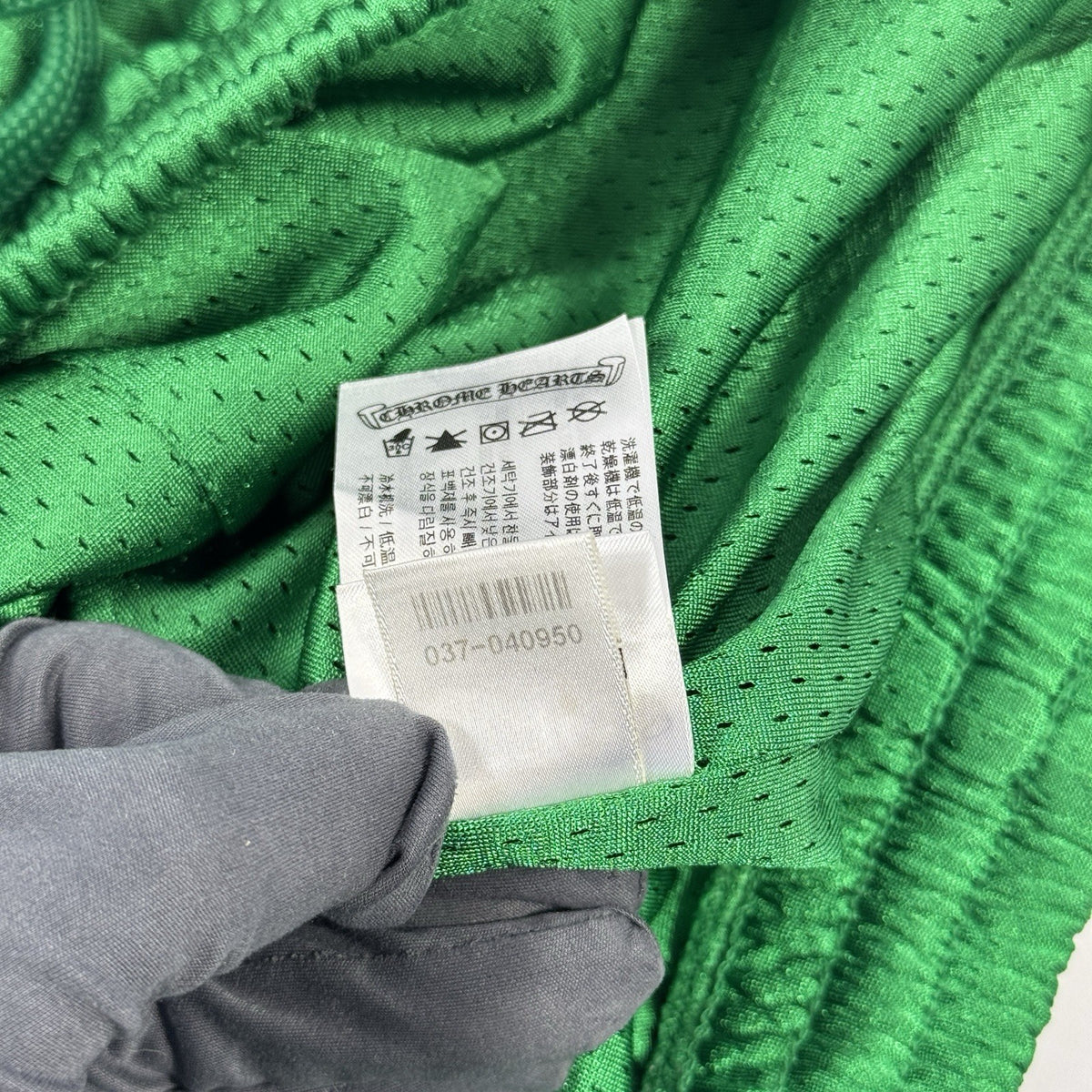 Chrome Hearts Green Logo Print Mesh Shorts, photo 11