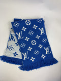 Louis Vuitton Duo Blue Echarpe Logomania Scarf 2018, photo 3